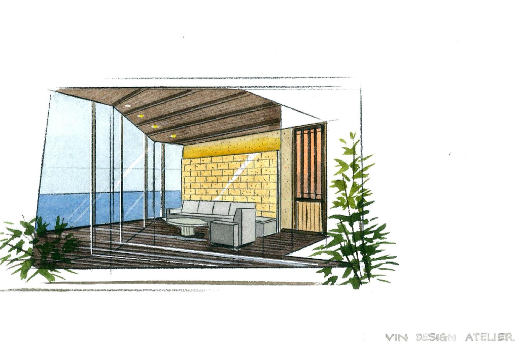 Amane Resort Seikai Beppu Kamer foto Interior design sketch